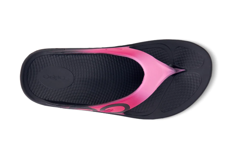 Oofos Women's Ooriginal Sport Sandal Neon Pink-3
